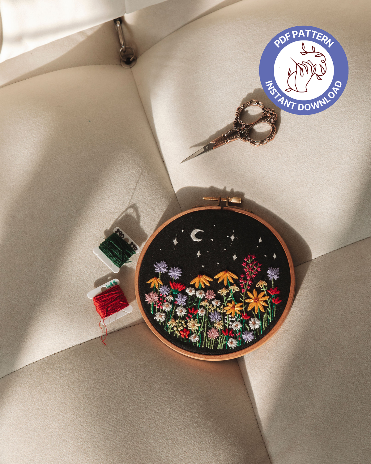 Luna Wildflowers PDF Pattern