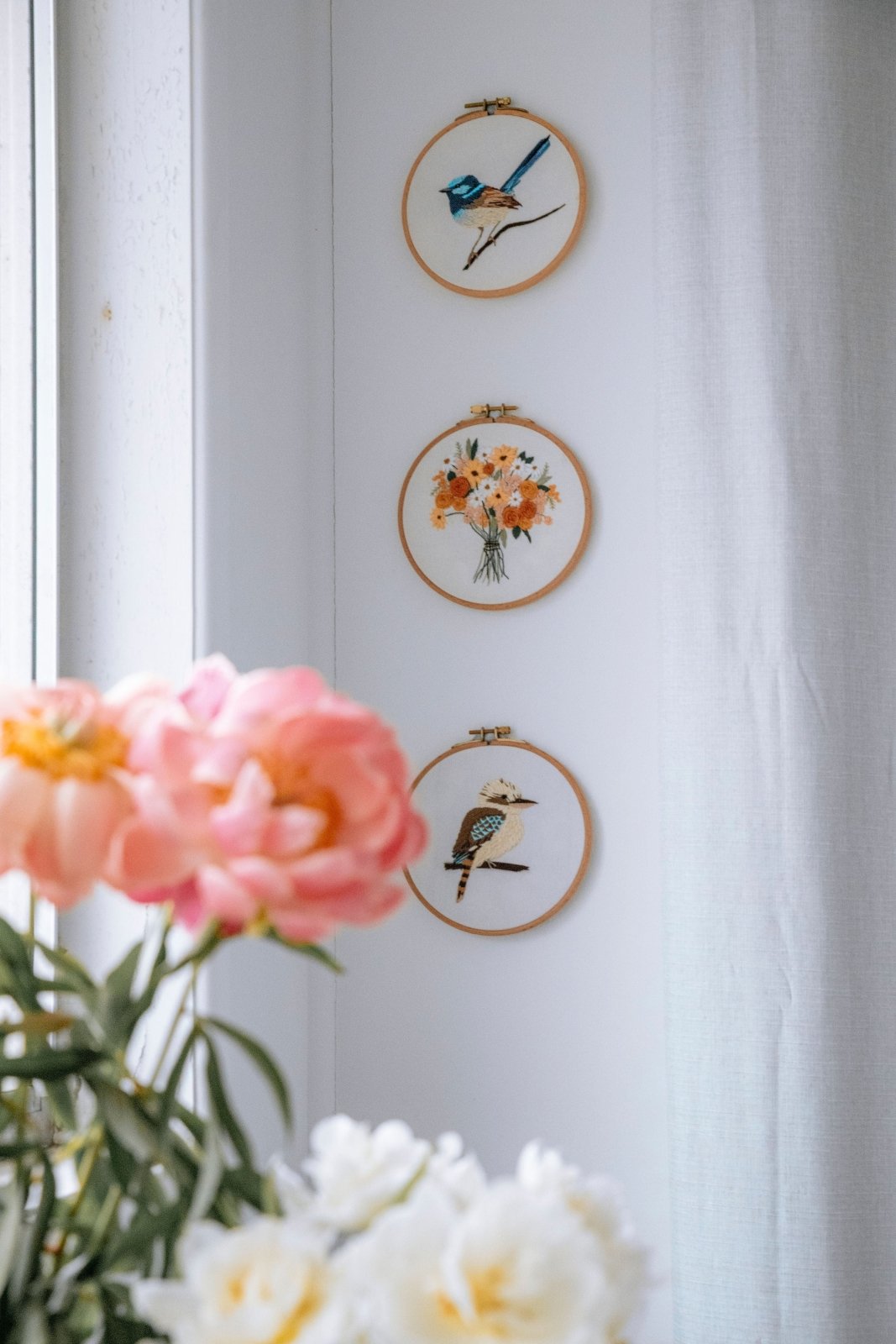 Blue Wren Embroidery Kit - Stitched Up Kits