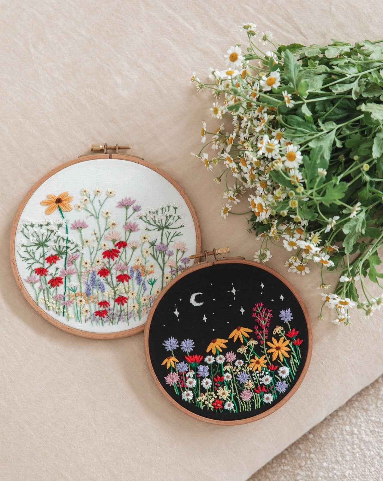 Luna Wildflowers Embroidery Kit - Stitched Up Kits