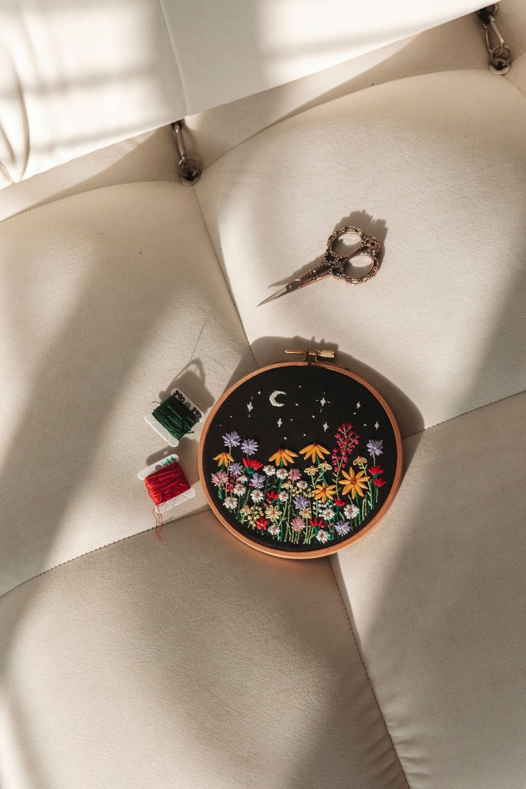 Meadow and Luna Wildflowers Embroidery Kits - Stitched Up Kits