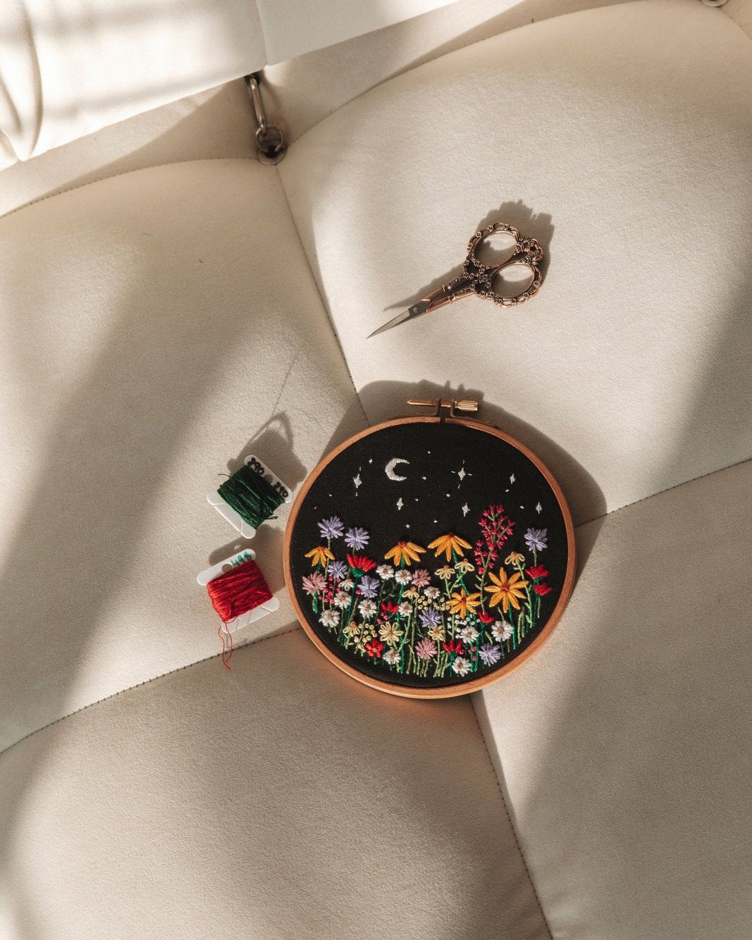 Meadow and Luna Wildflowers Embroidery Kits - Stitched Up Kits