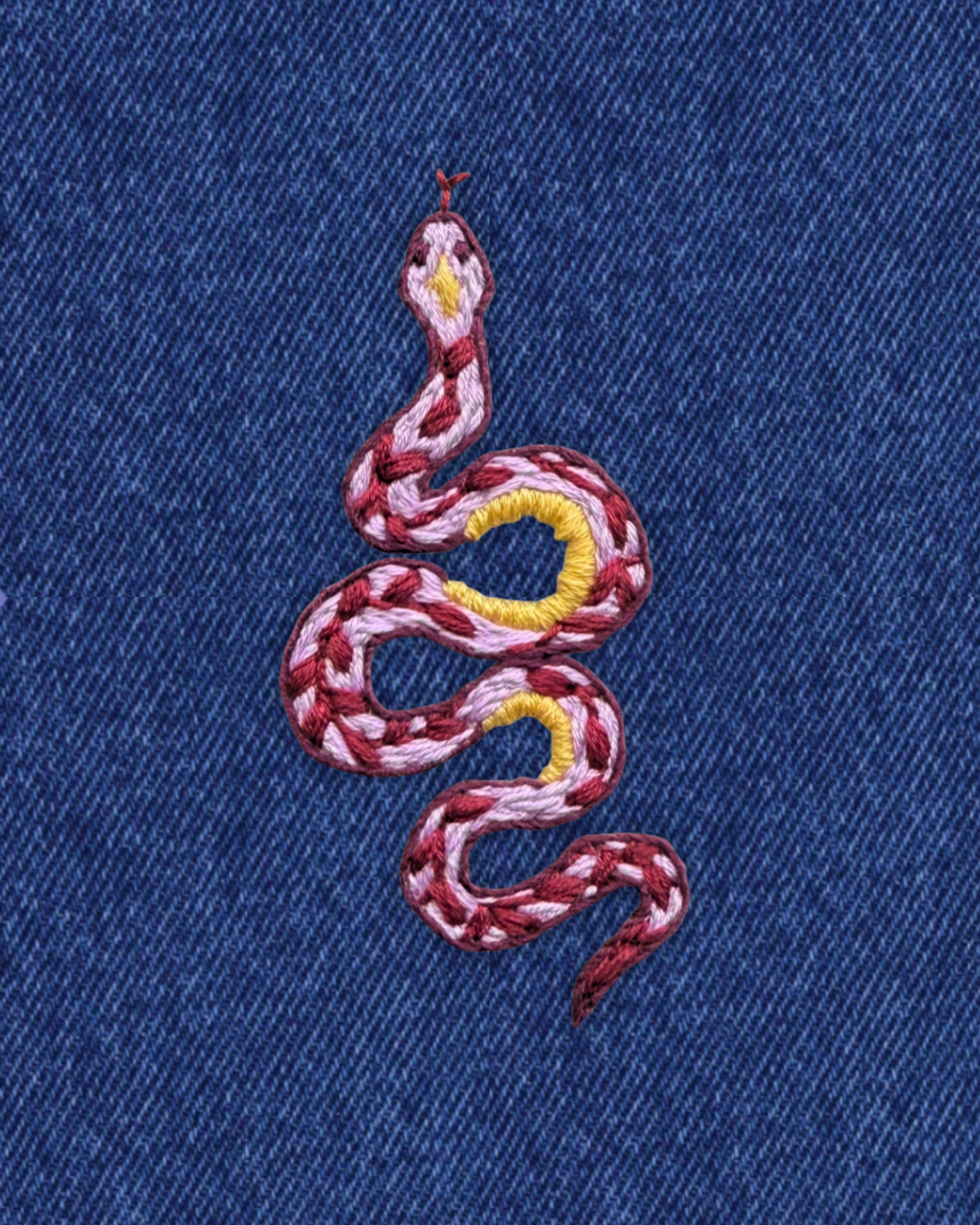 Ruby Serpent Embroidery Tattoo Kit