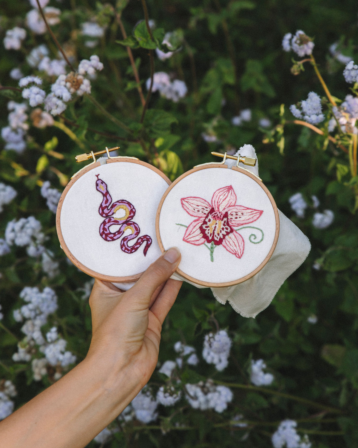 Orchid Embroidery Kit
