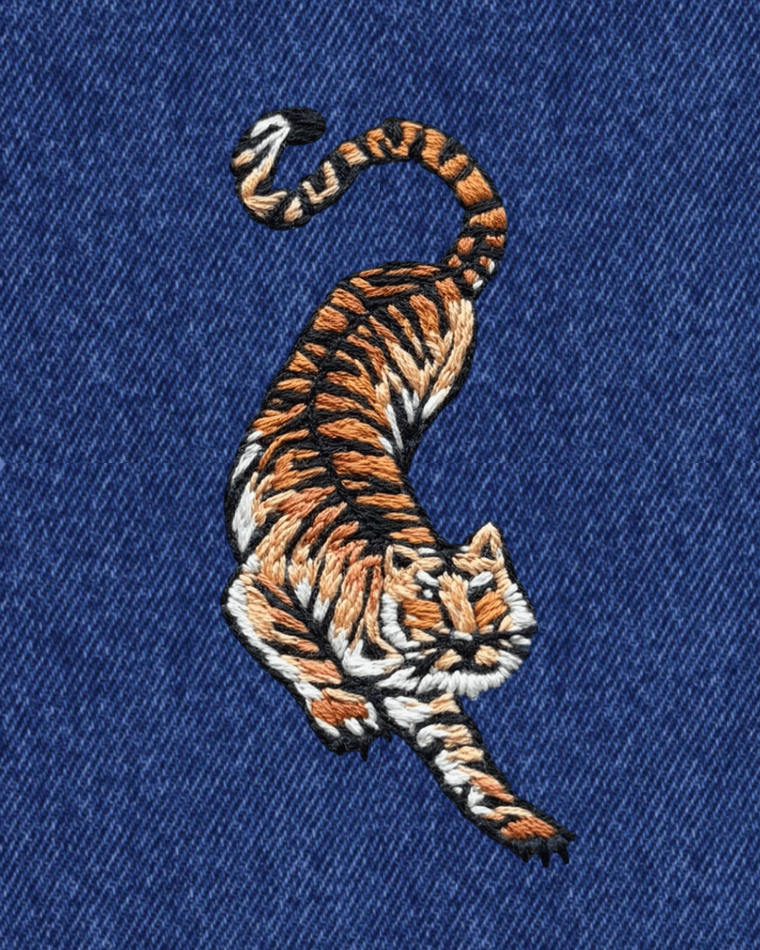 Wild Tiger Embroidery Tattoo Kit